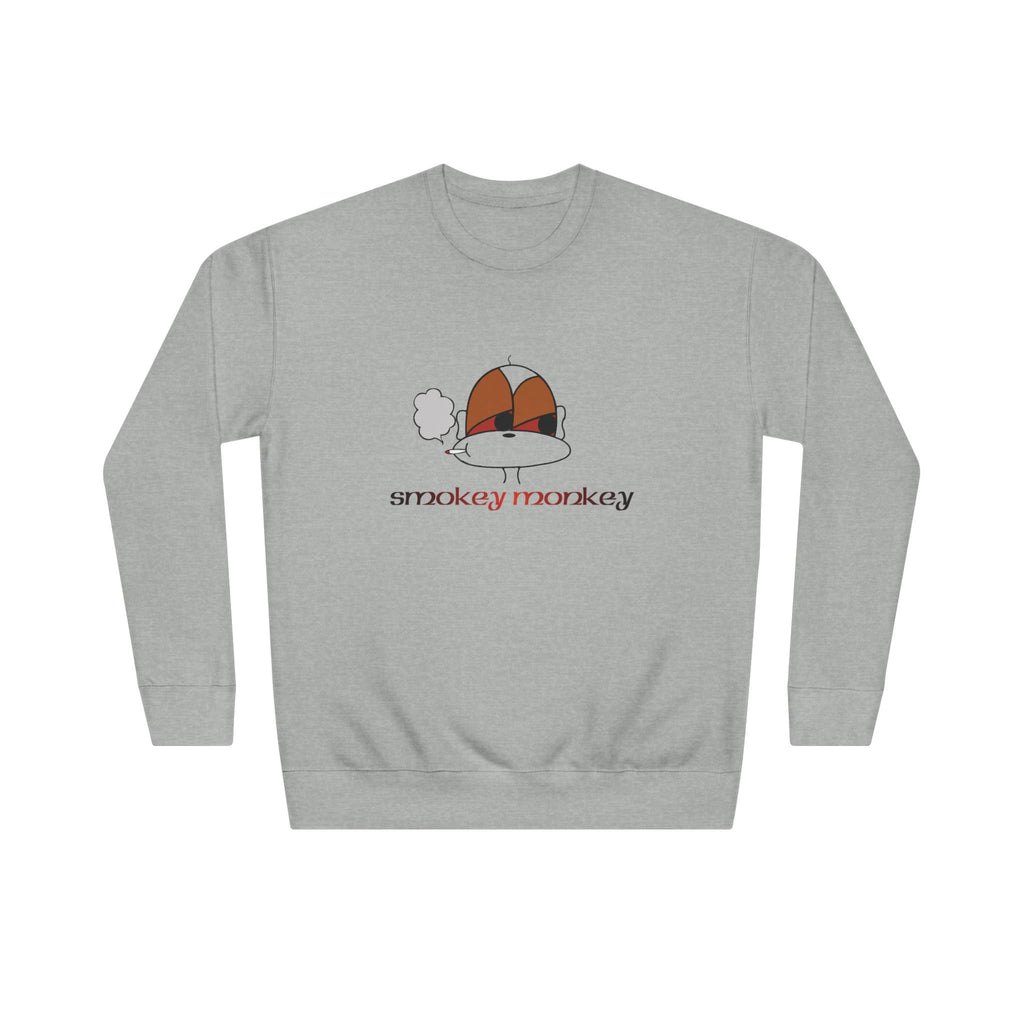 Smokey Monkey Crewneck Sweatshirt – Retro Vapor Cloud Graphic